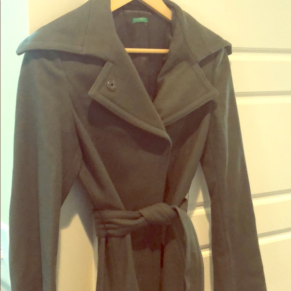 Benetton Wool Wrap Coat